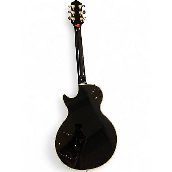 Used Epiphone LES PAUL CUSTOM ELITIST Black and Gold Solid Body Electric Guitar