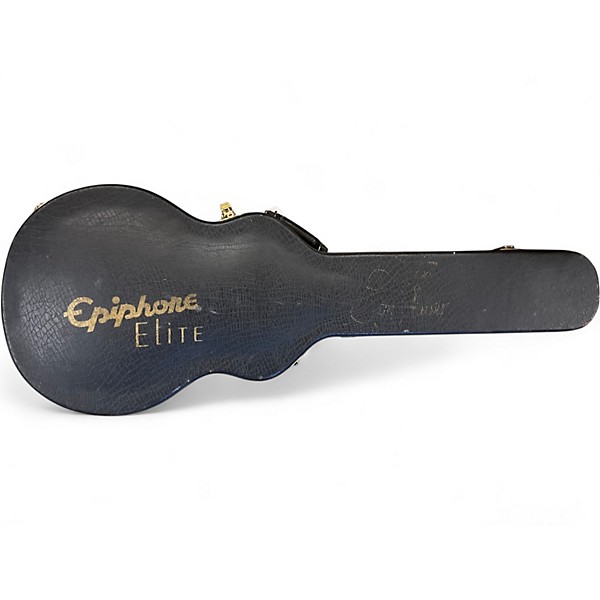 Used Epiphone LES PAUL CUSTOM ELITIST Black and Gold Solid Body Electric Guitar