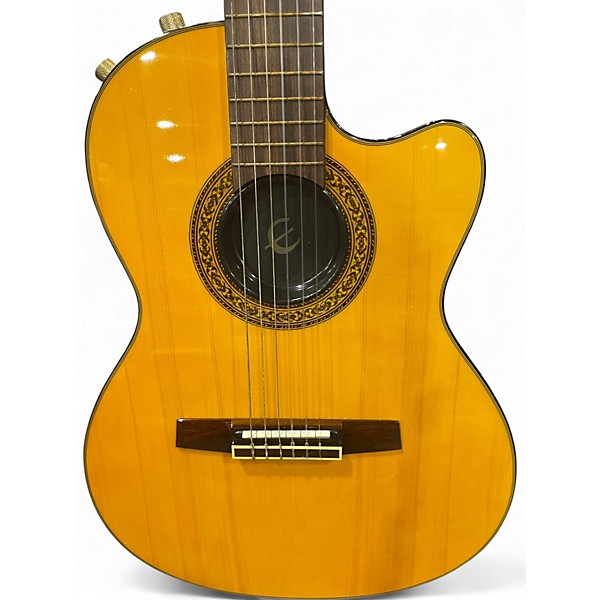 Used Epiphone CHET ATKINS Natural Acoustic Electric Guitar