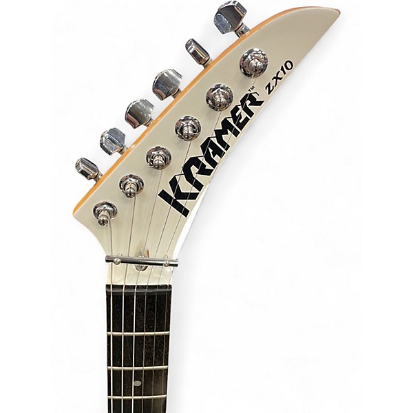 Used Kramer ZX10 WHITE Solid Body Electric Guitar