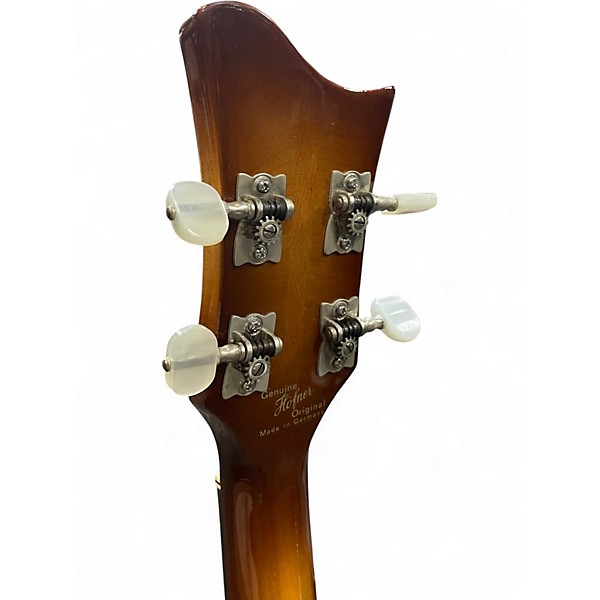 Used Hofner 63' Vintage 500/1 Left-handed Sunburst Electric Bass Guitar
