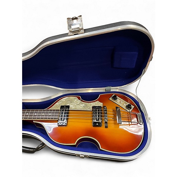 Used Hofner 63' Vintage 500/1 Sunburst Electric Bass Guitar