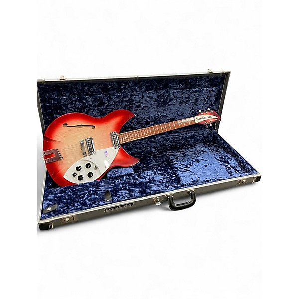 Used Rickenbacker 355 Rose Morris Fireglo Hollow Body Electric Guitar