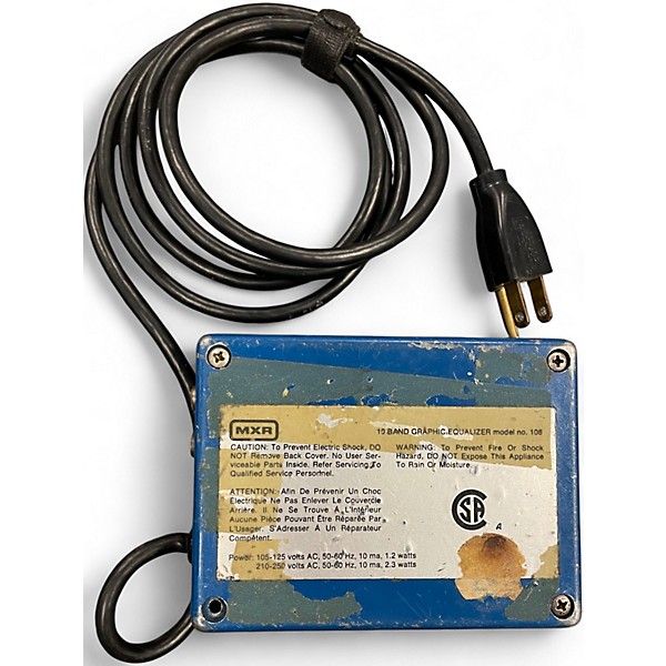 Used 1980s MXR TEN BAND GRAPHIC EQUALIZER Pedal