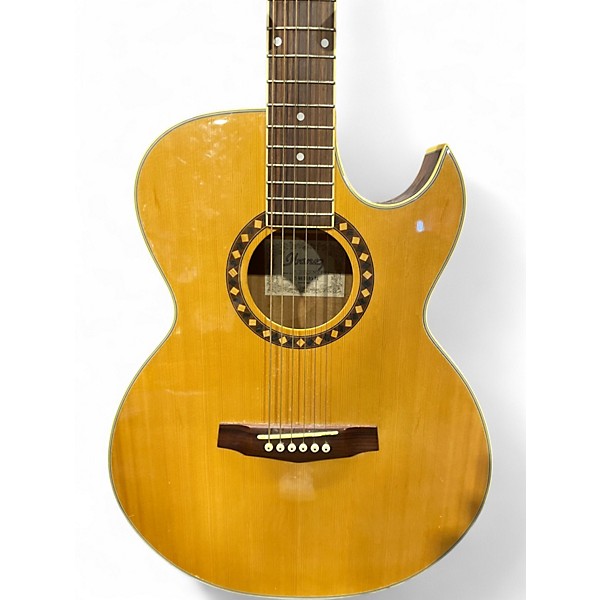 Used Ibanez PC300CENT Natural Acoustic Electric Guitar