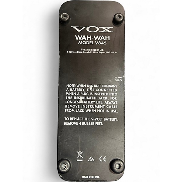 Used VOX V845 Classic Wah Effect Pedal