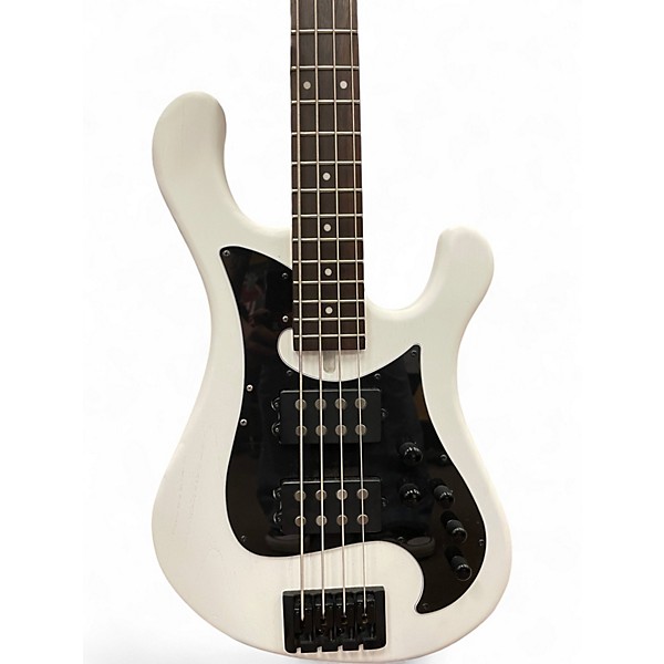 Used Dean HillsborO SATIN WHITE Electric Bass Guitar