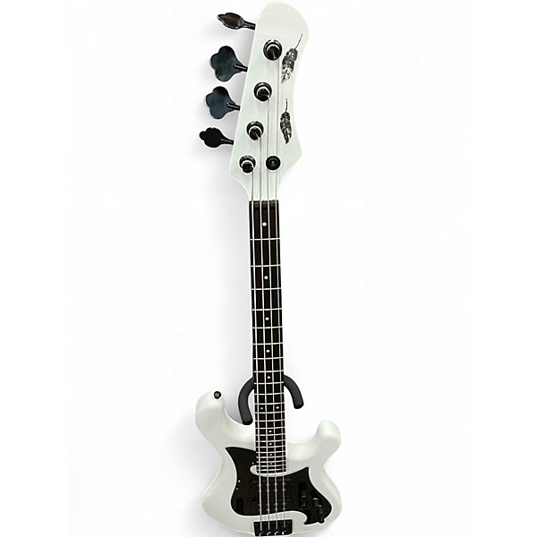 Used Dean HillsborO SATIN WHITE Electric Bass Guitar