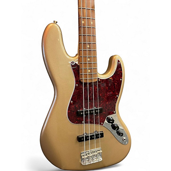 Used 2022 Fender Vintera 60s Jazz Bass Fire Mist Gold Electric Bass Guitar