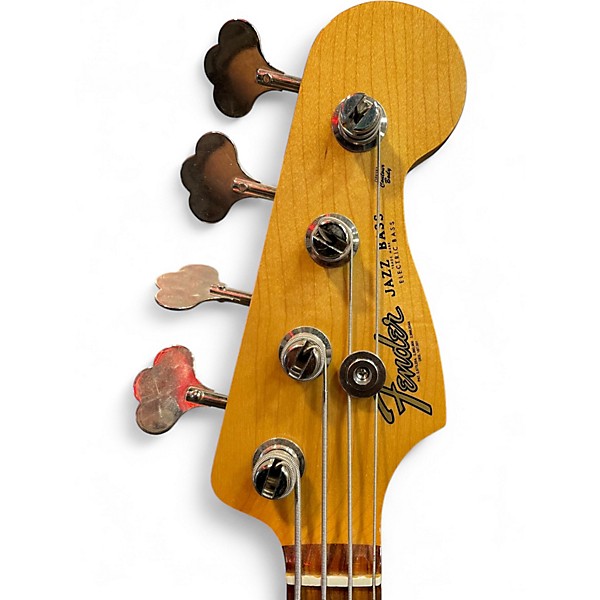 Used 2022 Fender Vintera 60s Jazz Bass Fire Mist Gold Electric Bass Guitar