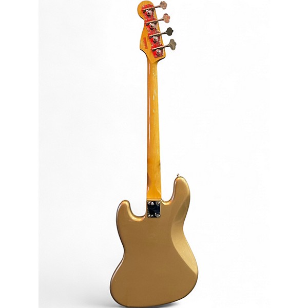 Used 2022 Fender Vintera 60s Jazz Bass Fire Mist Gold Electric Bass Guitar