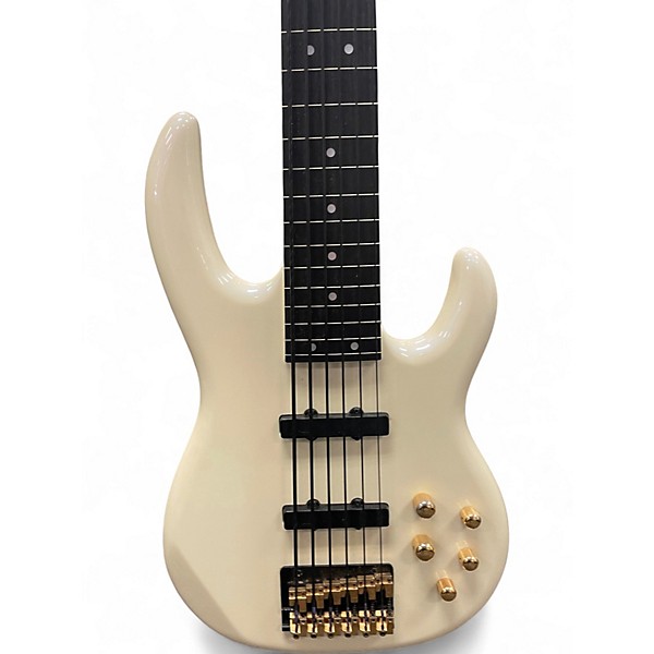 Used Carvin LB76F FRETLESS WHITE Electric Bass Guitar