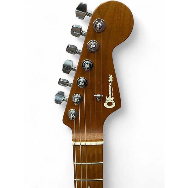 Used Charvel Pro-Mod DK24 HH 2PT CM Black Solid Body Electric Guitar