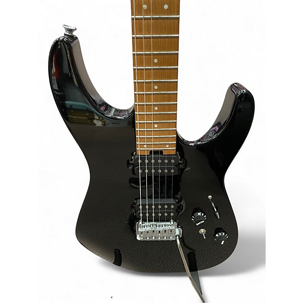 Used Charvel Pro-Mod DK24 HH 2PT CM Black Solid Body Electric Guitar