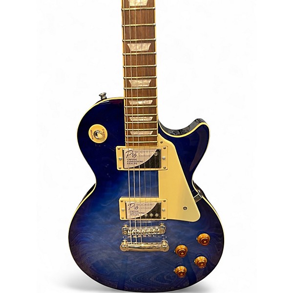 Used Epiphone Les Paul Standard Pro Blue Burst Solid Body Electric Guitar