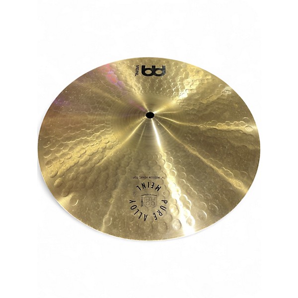 Used MEINL 14in PURE ALLOY MEDIUM HI-HAT Cymbal