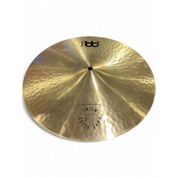 Used MEINL 14in PURE ALLOY MEDIUM HI-HAT Cymbal