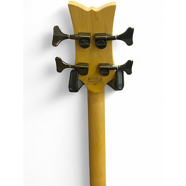 Used Schecter Guitar Research Stiletto Extreme 4 String Red Burst Electric Bass Guitar