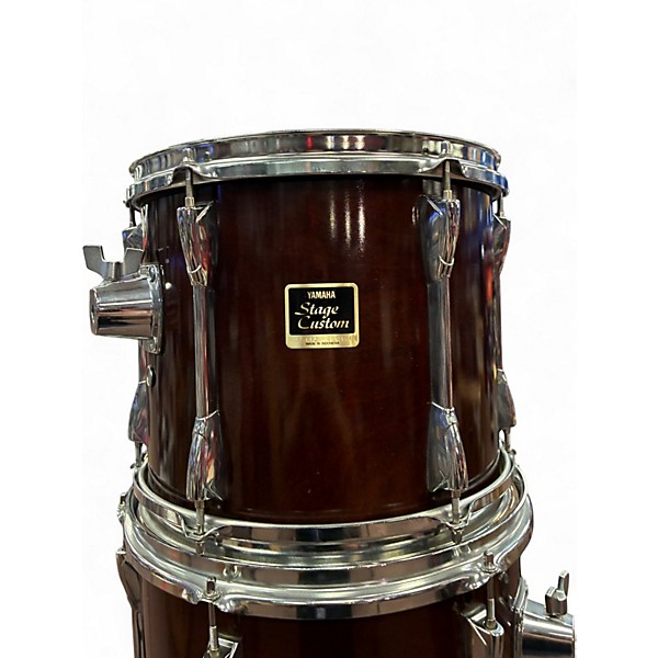 Used Yamaha 4 Piece Stage Custom Maroon Drum Kit