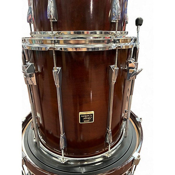 Used Yamaha 4 Piece Stage Custom Maroon Drum Kit