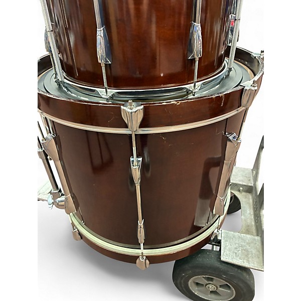 Used Yamaha 4 Piece Stage Custom Maroon Drum Kit