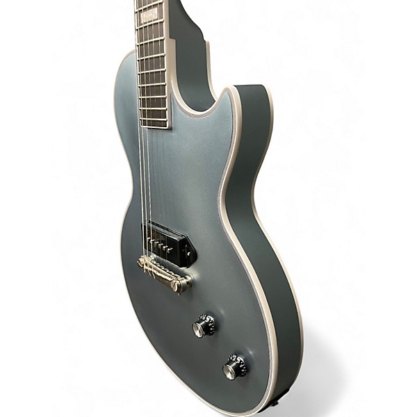 Used Epiphone Jared James Nichols "Blues Power" Les Paul Custom Aged Pelham Blue Solid Body Electric Guitar
