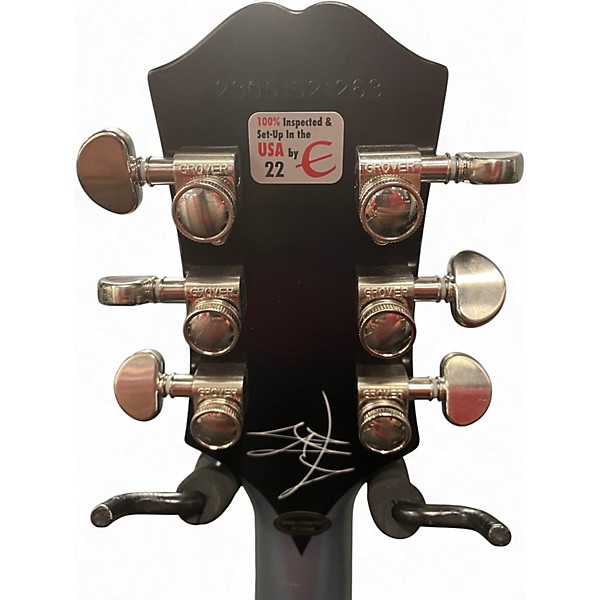 Used Epiphone Jared James Nichols "Blues Power" Les Paul Custom Aged Pelham Blue Solid Body Electric Guitar