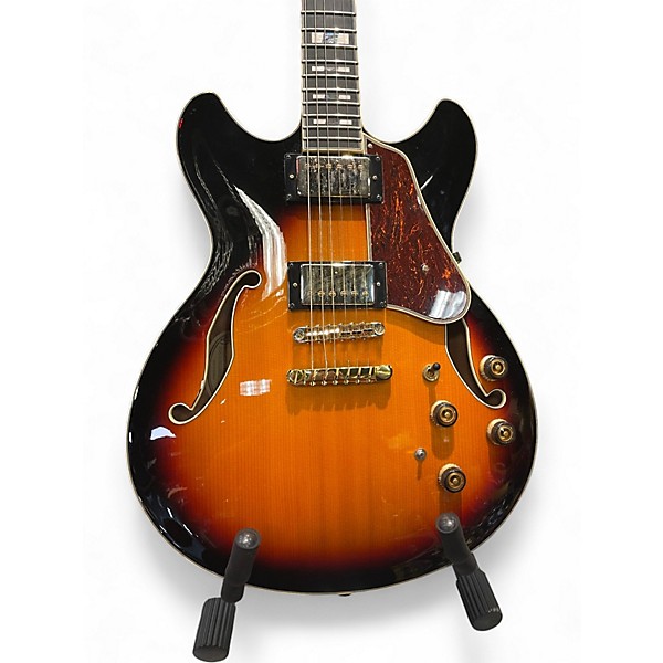 Used 2020s Ibanez AS11 3 Tone Sunburst Hollow Body Electric Guitar