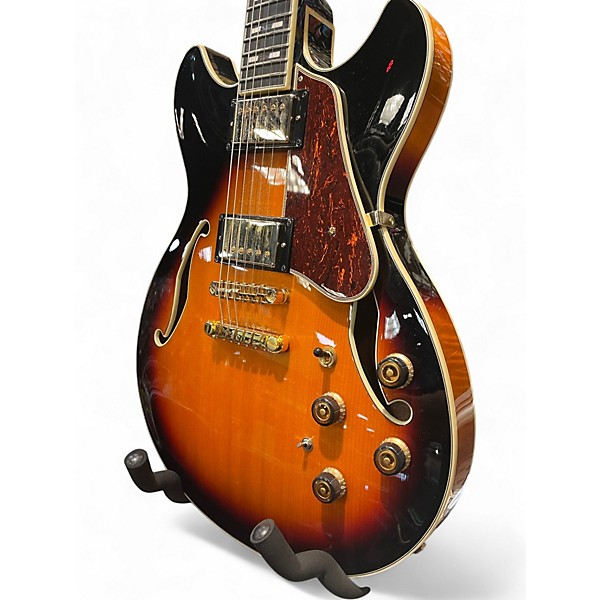 Used 2020s Ibanez AS11 3 Tone Sunburst Hollow Body Electric Guitar