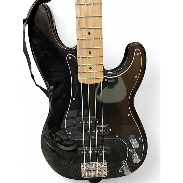 Used Squier Affinity Precision Bass Black Electric Bass Guitar