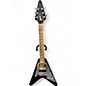 Used 2022 Gibson 70's Flying v Ebony Solid Body Electric Guitar thumbnail