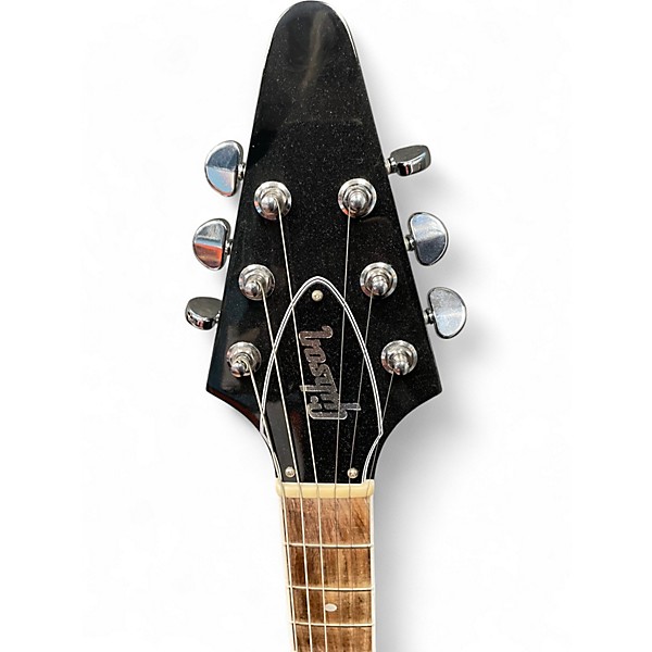 Used 2022 Gibson 70's Flying v Ebony Solid Body Electric Guitar