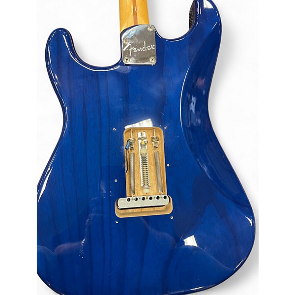 Used Fender Deluxe Stratocaster Trans Blue Solid Body Electric Guitar