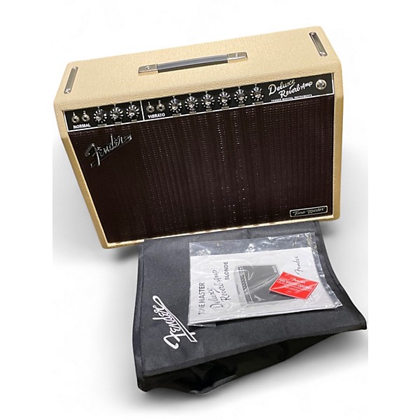 Used Fender Tone Master Deluxe Reverb Blonde Guitar Combo Amp