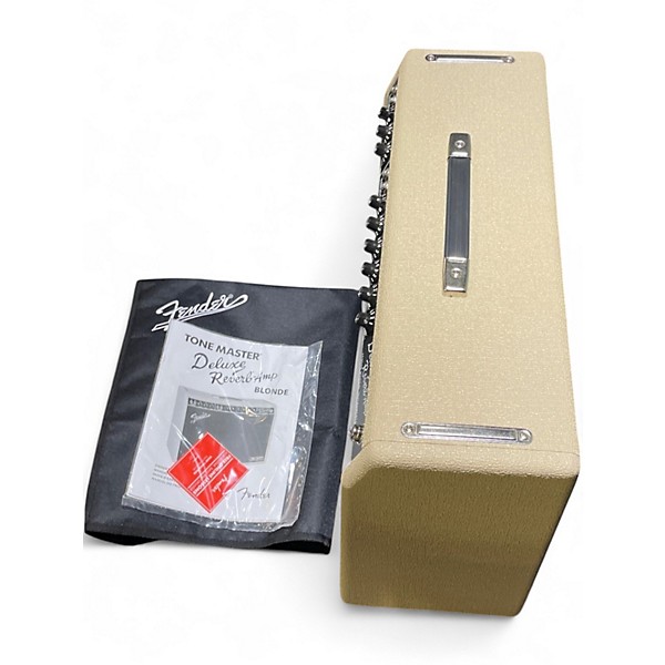 Used Fender Tone Master Deluxe Reverb Blonde Guitar Combo Amp