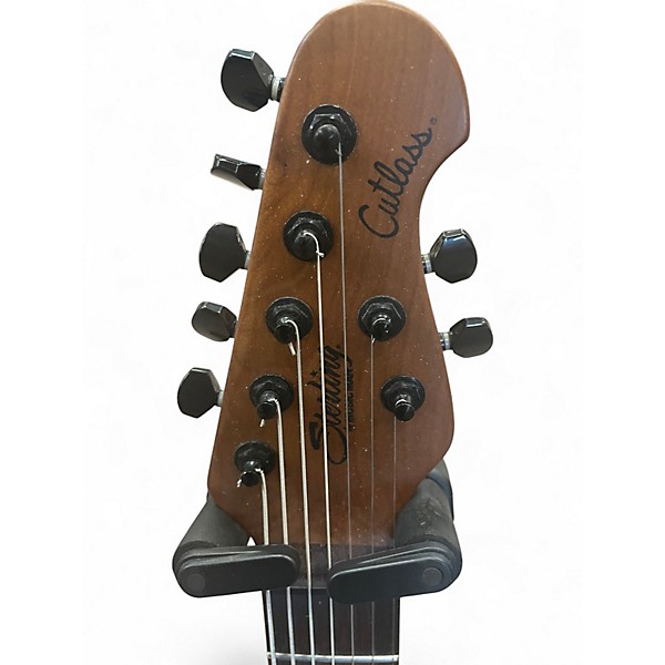 Used Sterling by Music Man JASON RICHARDSON CUTLASS 7 STRING Natural Poplar Burst Solid Body Electric Guitar