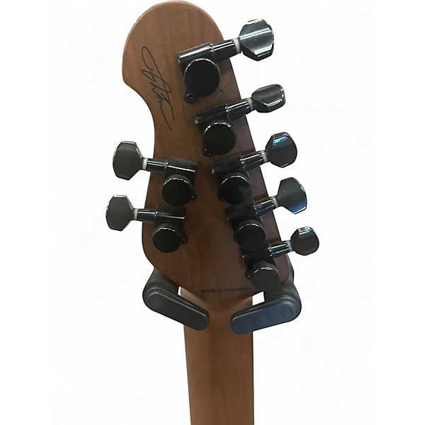 Used Sterling by Music Man JASON RICHARDSON CUTLASS 7 STRING Natural Poplar Burst Solid Body Electric Guitar