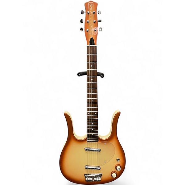 Used Danelectro LONGHORN Copper Burst Solid Body Electric Guitar