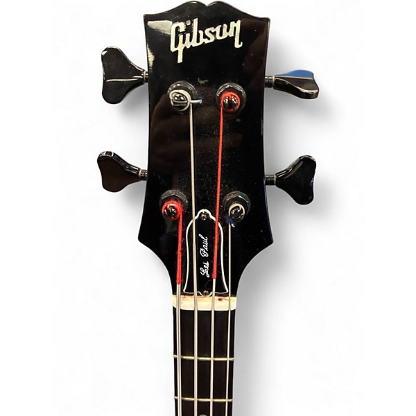 Used Gibson Les Paul Bass Black Electric Bass Guitar