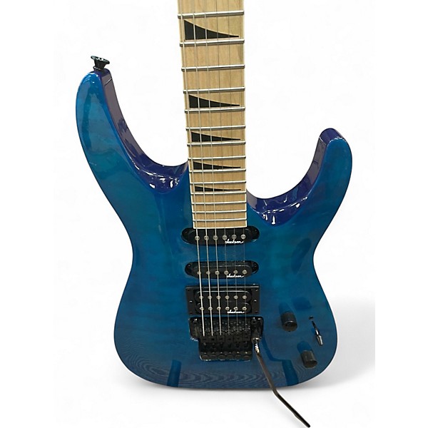 Used Jackson JS32 Dinky Trans Blue Solid Body Electric Guitar