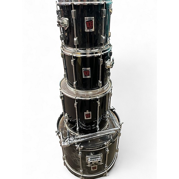 Used Ludwig 4 Piece ROCKER Black Drum Kit