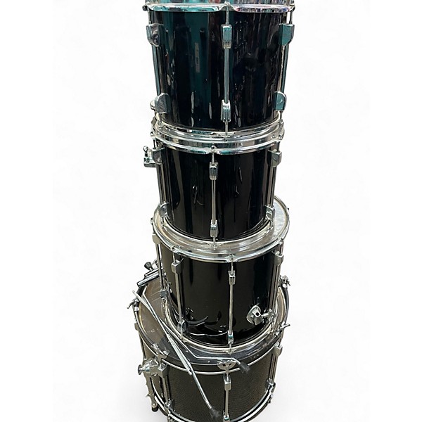 Used Ludwig 4 Piece ROCKER Black Drum Kit