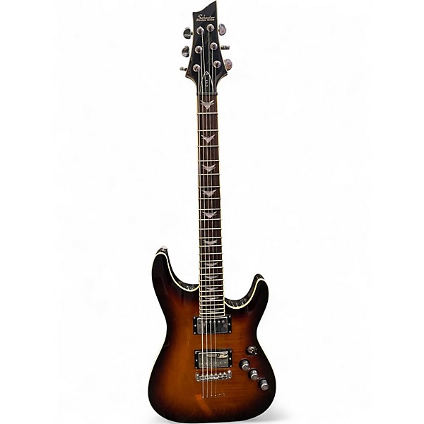 Used Schecter Guitar Research C1 Plus SUNBURST Solid Body Electric Guitar