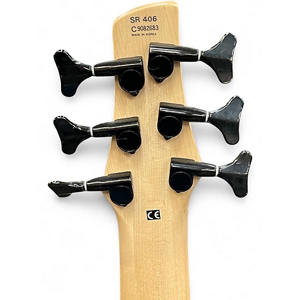 Used Ibanez sr406 Black Electric Bass Guitar