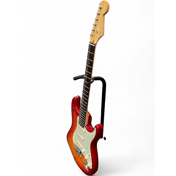 Used Fender American Deluxe Ash Stratocaster 2 Color Sunburst Solid Body Electric Guitar
