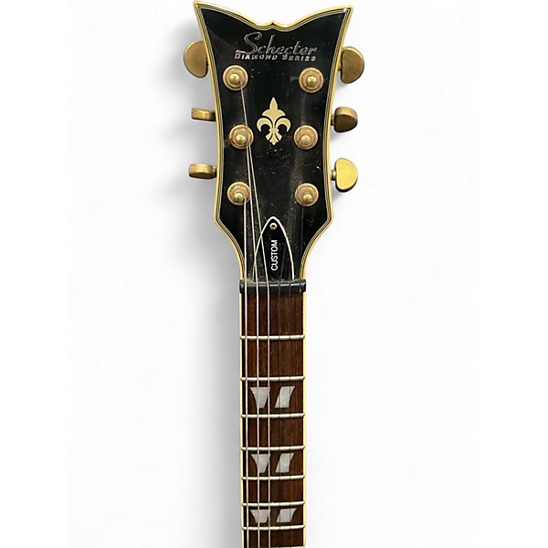 Used Schecter Guitar Research Tempest Custom Black Solid Body Electric Guitar