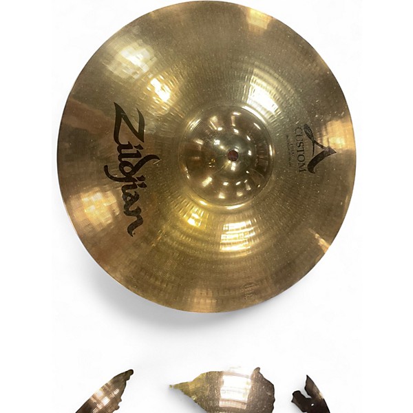 Used Zildjian 14in A Custom Hi Hat Pair Cymbal