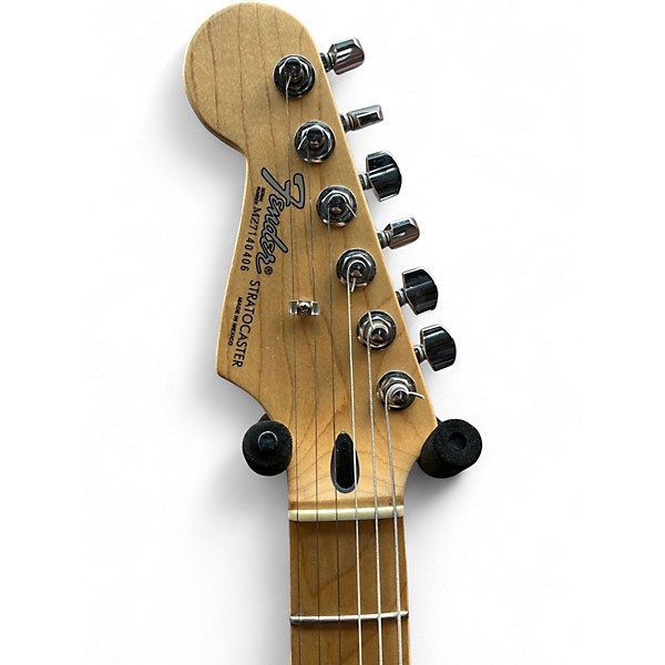 Used Fender Standard Stratocaster Left Handed White Electric Guitar