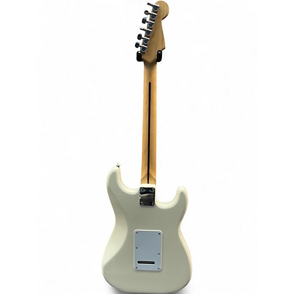 Used Fender Standard Stratocaster Left Handed White Electric Guitar
