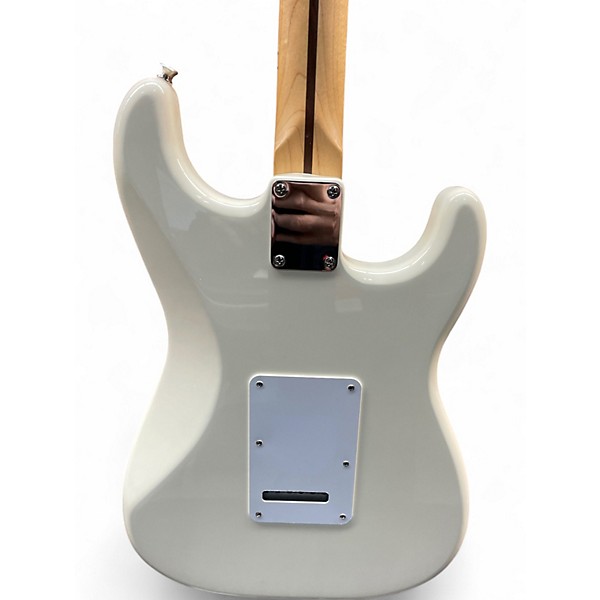 Used Fender Standard Stratocaster Left Handed White Electric Guitar
